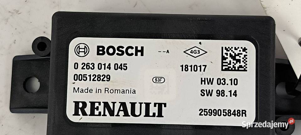 MODUŁ RENAULT CLIO IV 0263014045 Pozostałe Lipno sprzedam