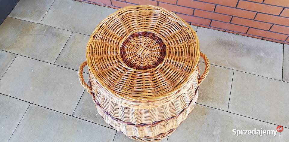 Kosz wiklinowy rattanowy na pranie Garwolin
