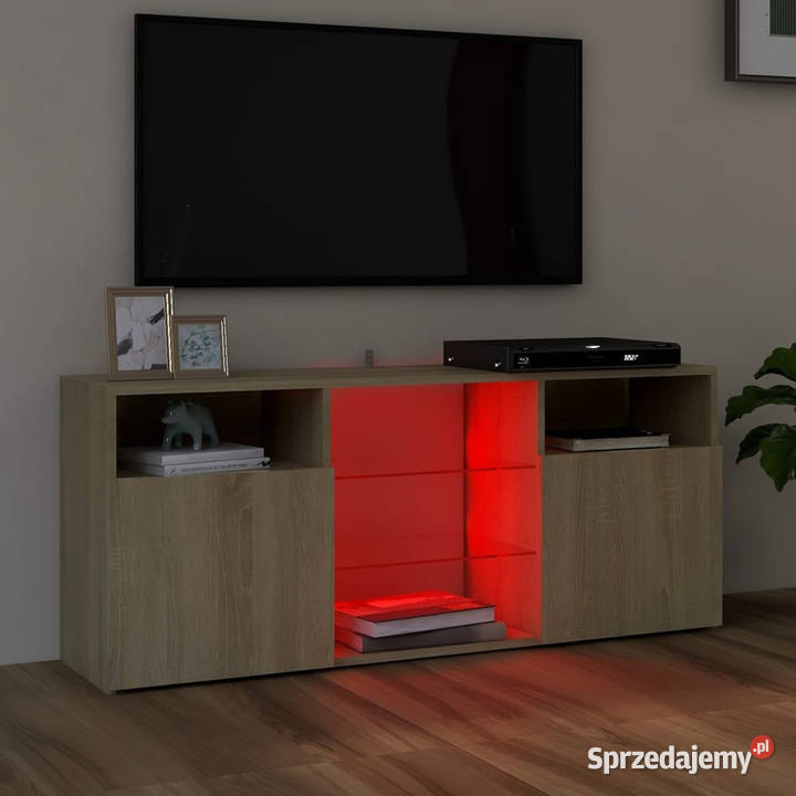 Szafka TV z oświetleniem LED dąb sonoma Warszawa