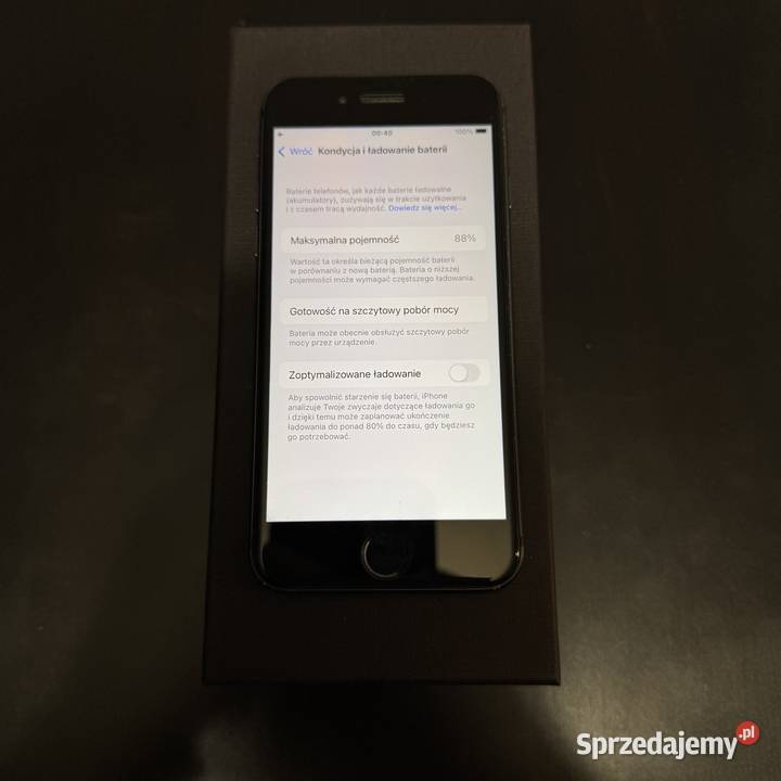 iPhone 8 64GB Space Grey Bateria 88 Stan Szkło