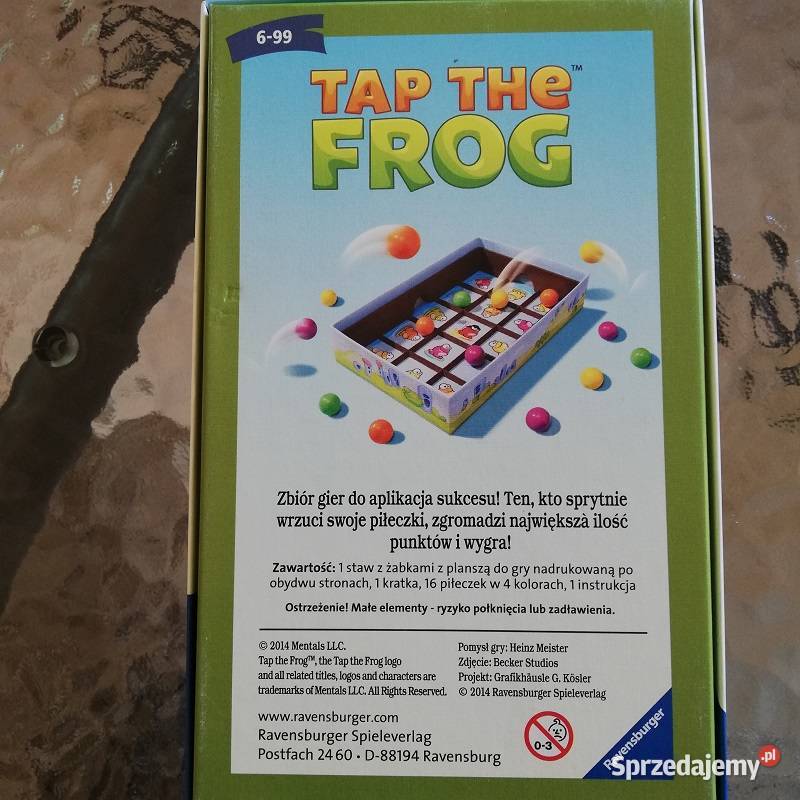 Gra Tap the Frog Ravensburger Zbiór gier Gra Dla Dziecka Sieradz