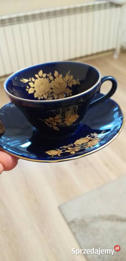 Sygnowana porcelana kobaltowa łódzkie Przedbórz sprzedam