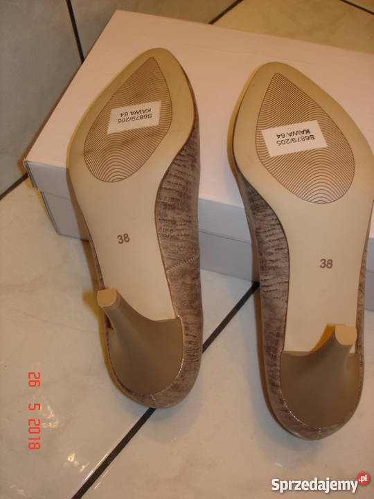 Butyczółenka 38 klasyczne eleganckie naturalna