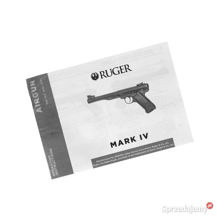 Pistolet wiatrówka Ruger Mark IV 45 mm czarny Warszawa