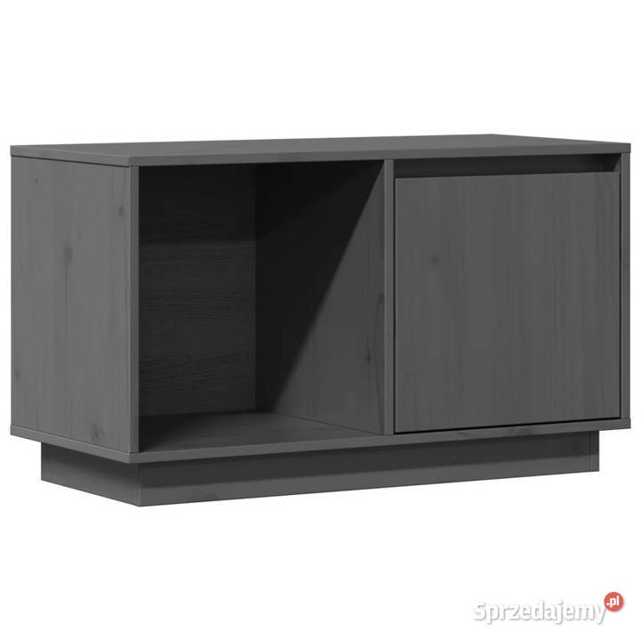 Szafka pod telewizor szara 74x35x44 lite drewno Warszawa