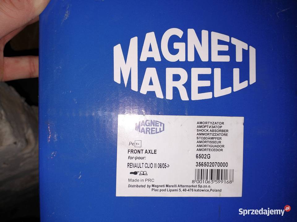 Amortyzatory przód Magneti Marelli 6502G 2