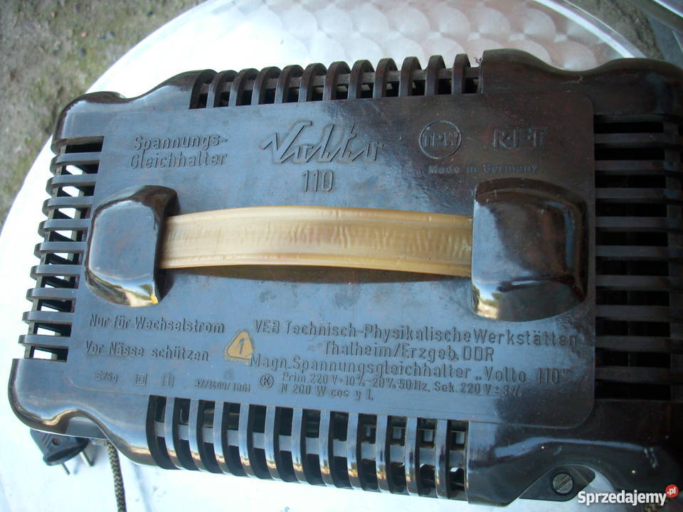 EbonitZabytkowy transformator stabilizator z lat Barlinek