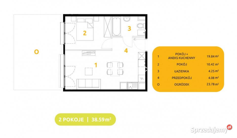 Mieszkanie sprzedam 3859m2 2pokojowe Kraków 29