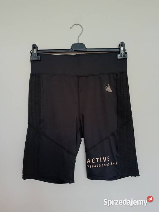 Czarne sportowe kolarki ACTIVE by Zizzi S 4244 Odzież sportowa Gdynia