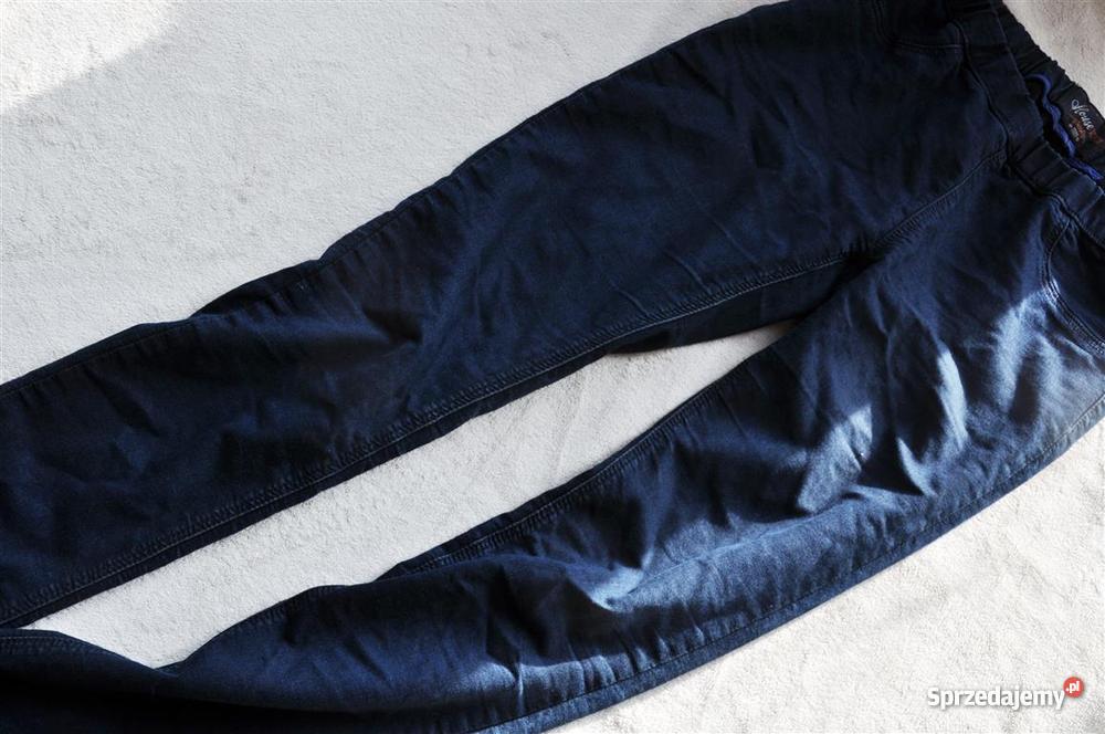 granatowe tregginsy HOUSE DENIM obcisłe skinny w Łódź