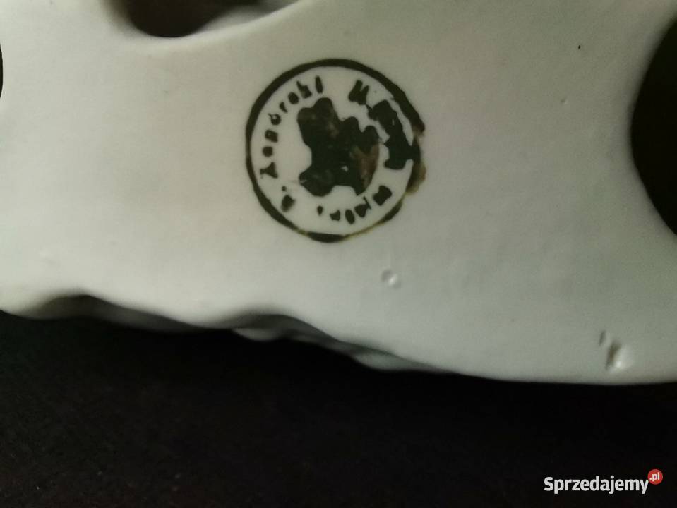 Stara figurka Chart Borzoj porcelana Zagórski i Katowice