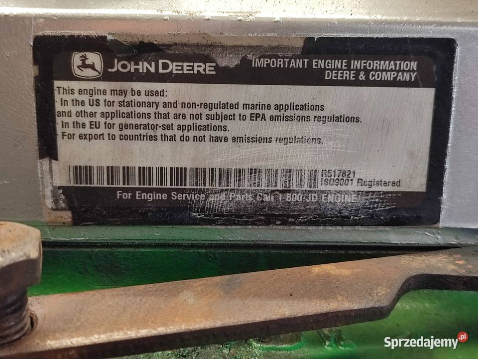 John Deere 6810 PowerTech 68 l 6068TF258 Wilkowo