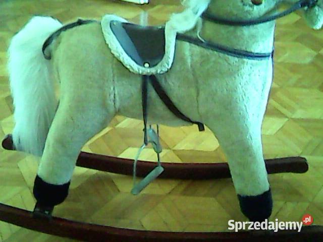 KOŃ na biegunach grający dzieci