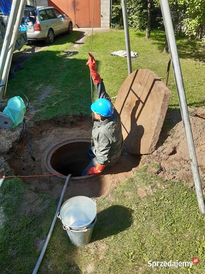 Czyszczenie Pogłębianie studni Głębinówka w Dom i Ogród Piotrków Trybunalski