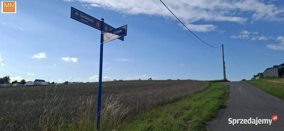 sprzedaży gruntu 1600m2 Kocmyrzów małopolskie