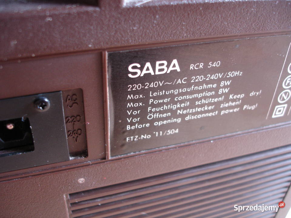 Radiomagnetofon SABA RCR540
