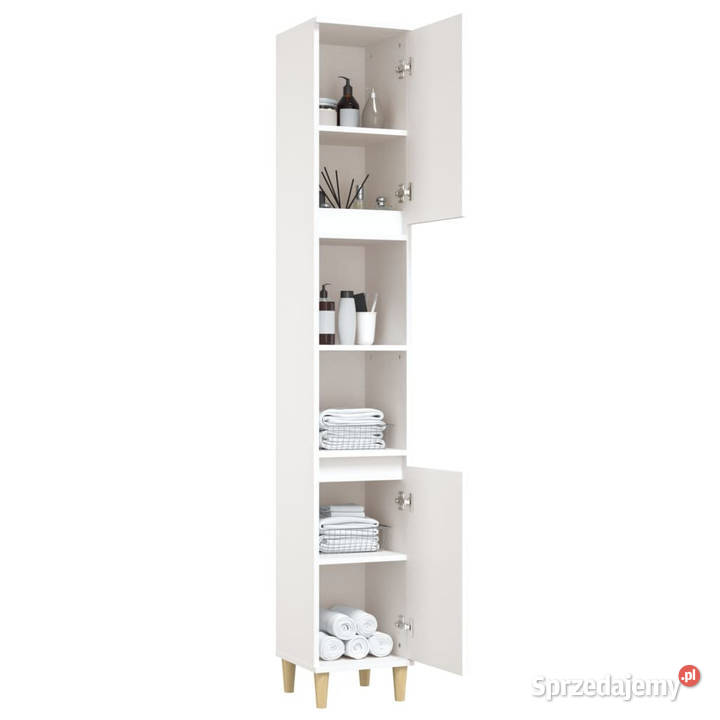 Szafka łazienkowa biała 30x30x190 materiał Warszawa