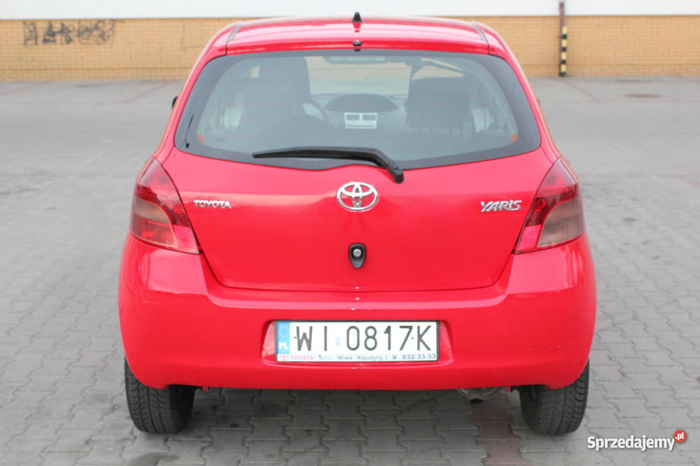 TOYOTA YARIS 2008 Rok produkcji 2008 lubuskie