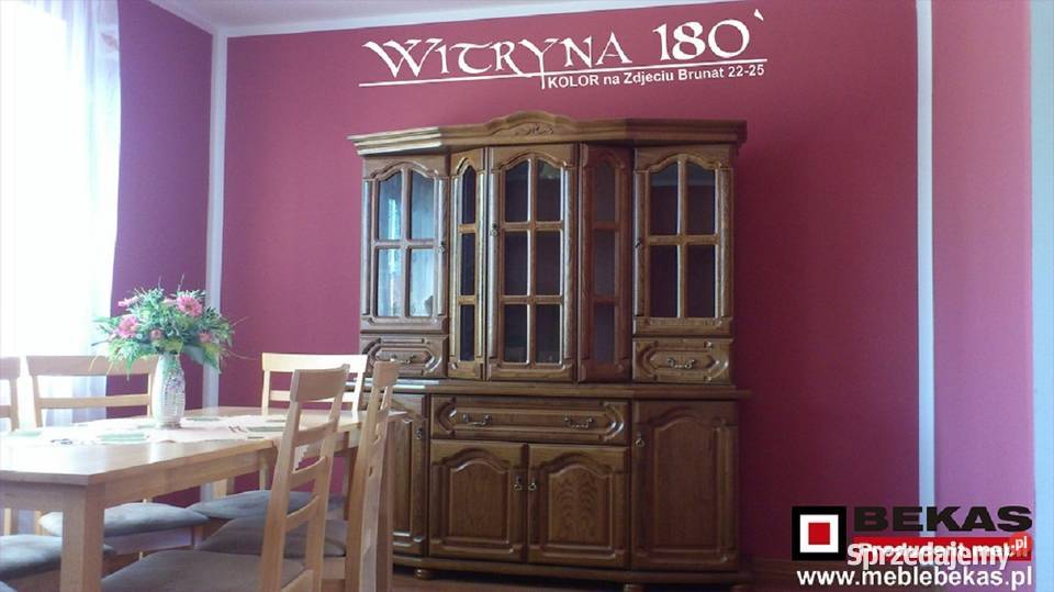 Duży Nowy Kredens Dębowy el Litego Drewna Bekas