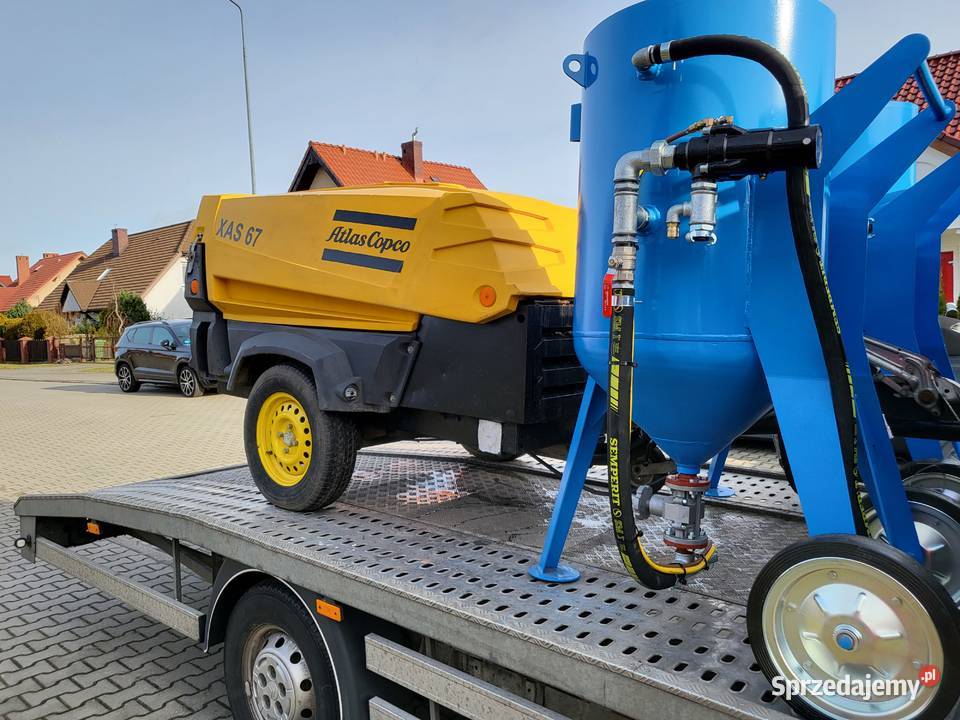 Atlas copco Nowa piaskarka zestaw gotowy do Nowogard