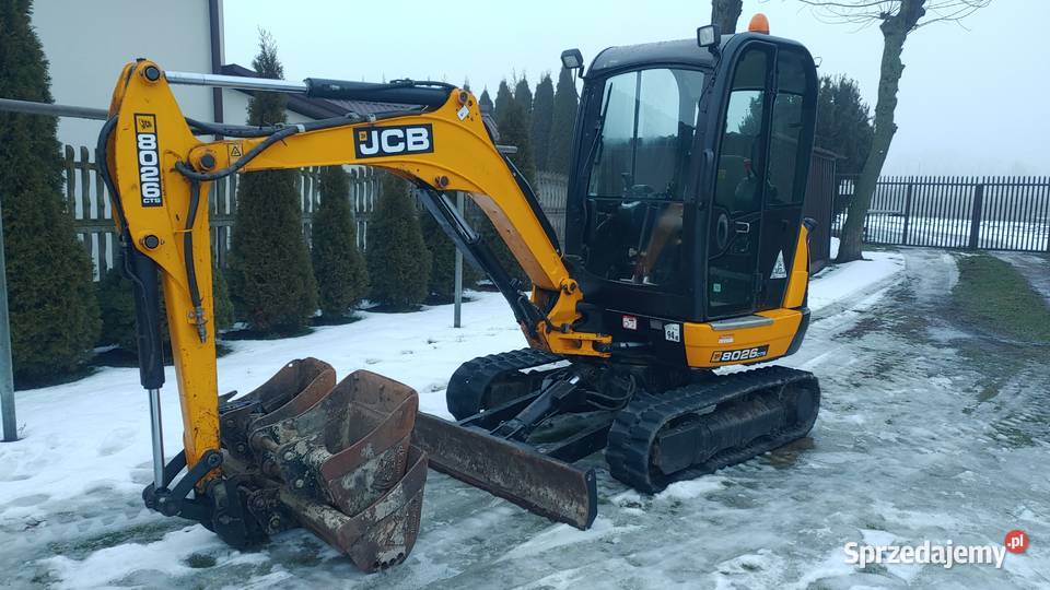 JCB 8026 z 2017 roku stan kabina Piotrków Trybunalski