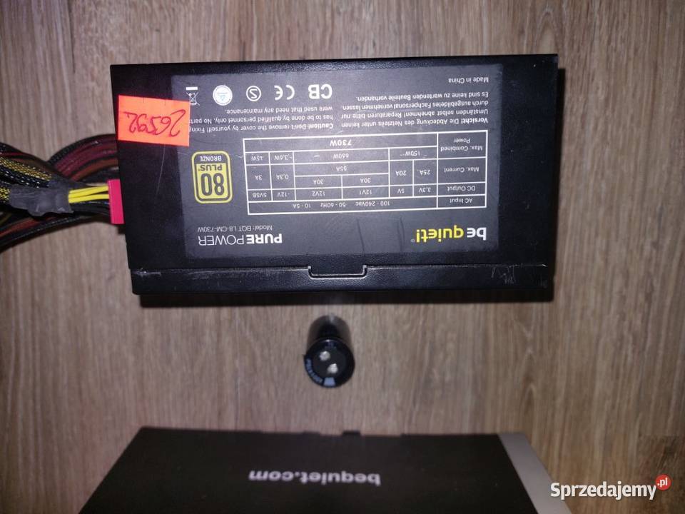 BeQuiet Pure Power 730W 80plus gold uszkodzony Midi Tower Kraków sprzedam