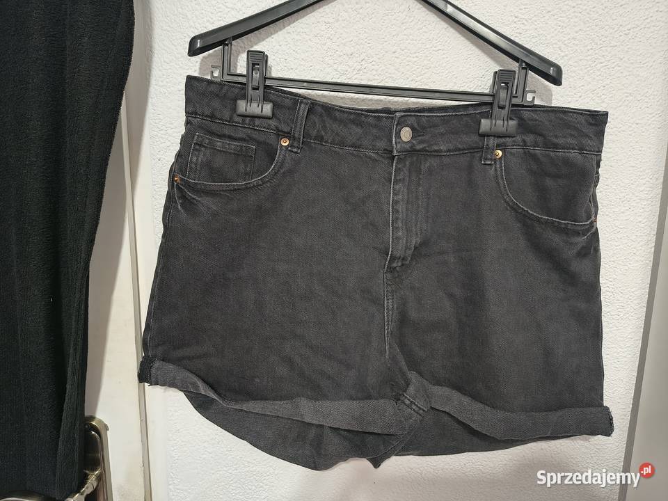 HM szorty jeansowe czarne r48 Zamość sprzedam