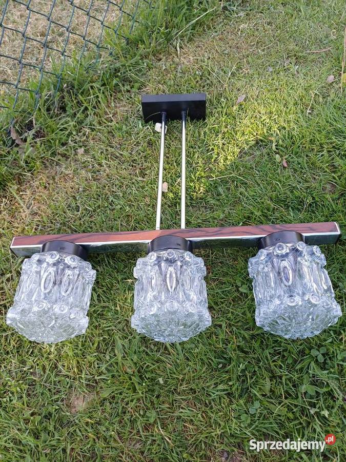 Retro lampa wiszaca z 1965 roku Jilove Decin Lubań