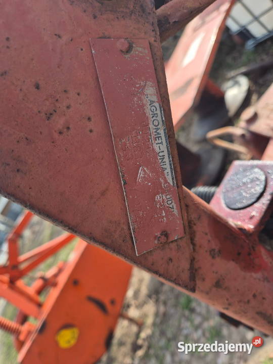 Pług 2 duży Unia Grudziądz dwuskibowy nieuszkodzony
