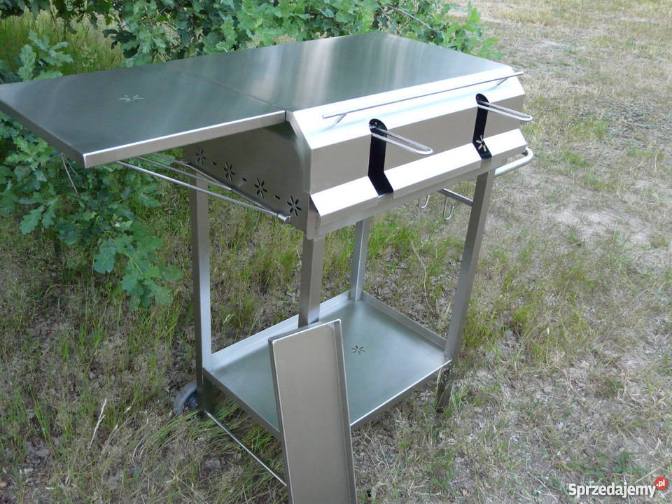 Grill nierdzewny prostokątny 600 x 400 z pokrywą Wrocław