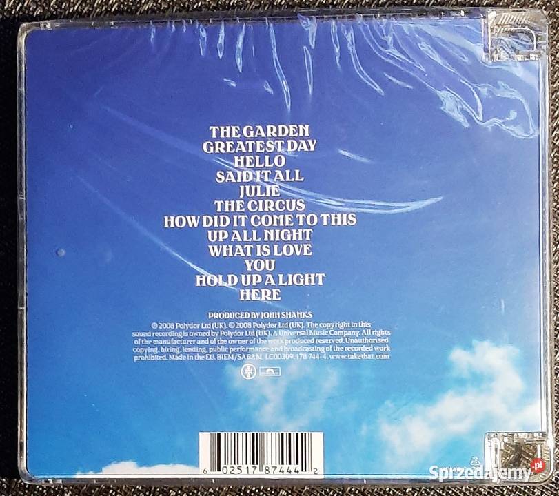 Album CD Zespołu TAKE THAT Album THE CIRCUS Chorzów