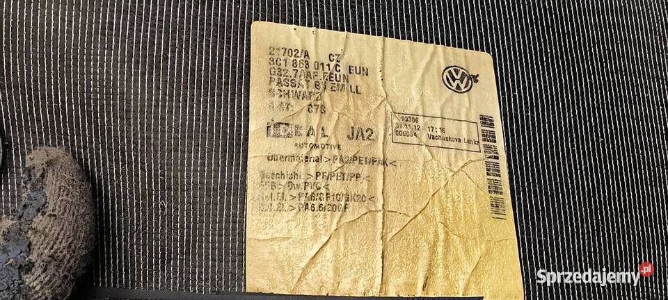 DYWANIKI WELUROWE VOLKSWAGEN PASSAT CC osobowe sprzedam