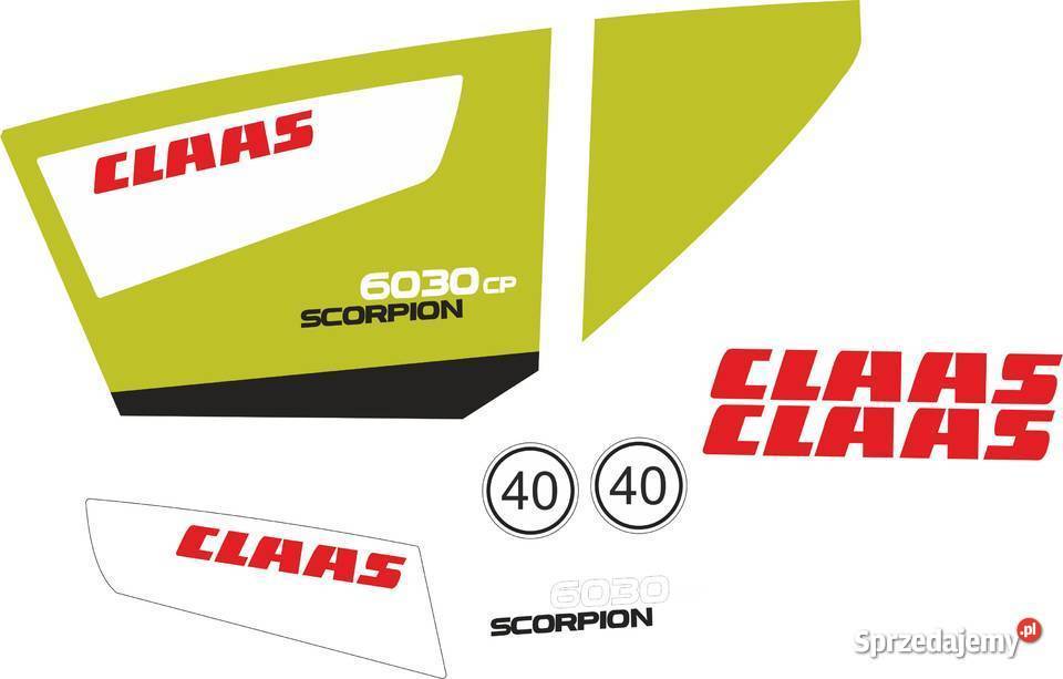 naklejki claas scorpion 6030 Jeżewo sprzedam