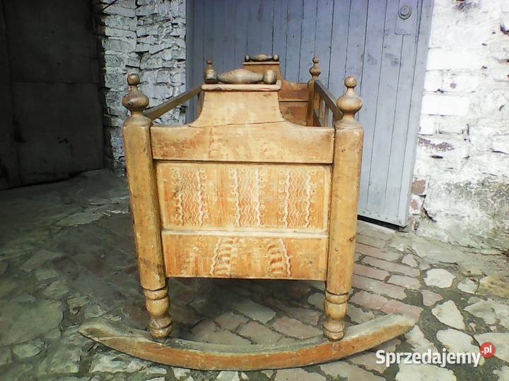 ZABYTKOWA KOŁYSKA drewniana do renowacji Rogoźnik