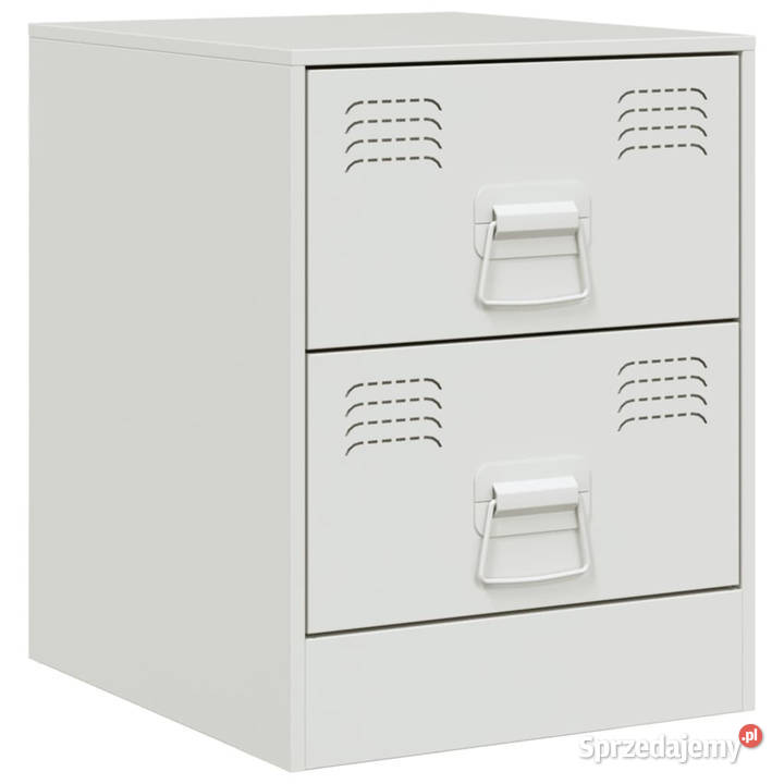 Szafki nocne 2 białe 345x39x44 stal WM841630 Warszawa