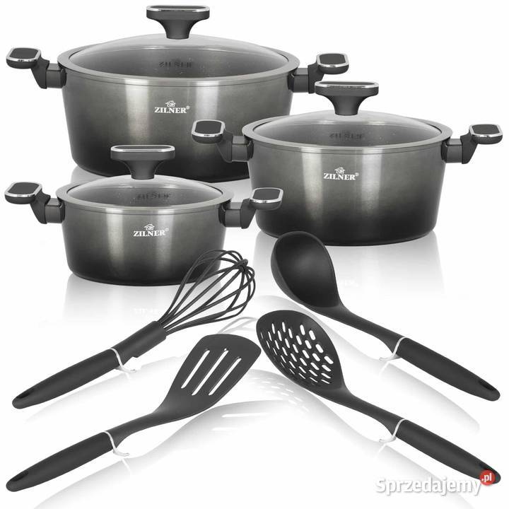 209 Garnki lakierowane czarne z akcesoriami 3 Zabrze