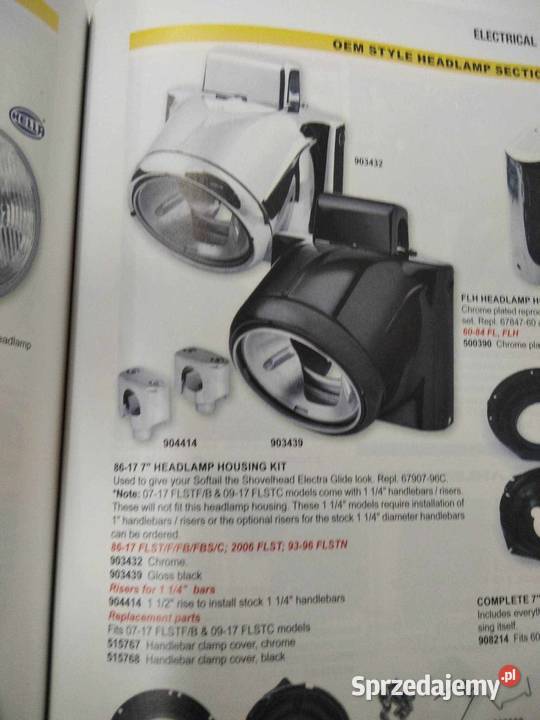 Harley lampa obudowa czasza ORYGINALNA Trzciana sprzedam