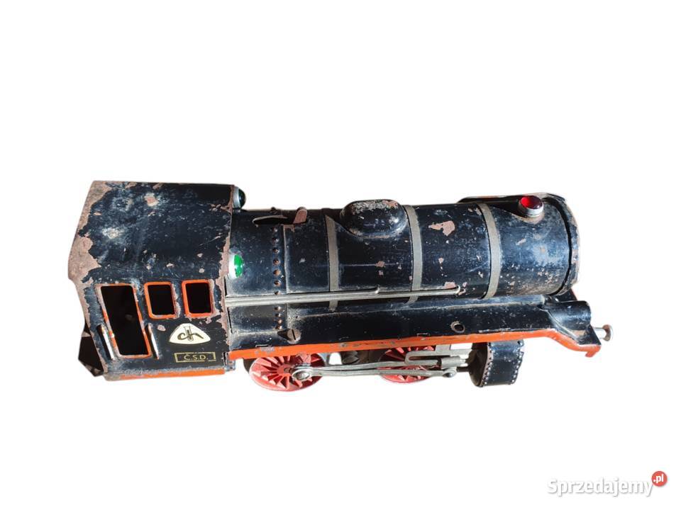 Stara zabawka lokomotywa Chemoplast lata 50 Cieszyn