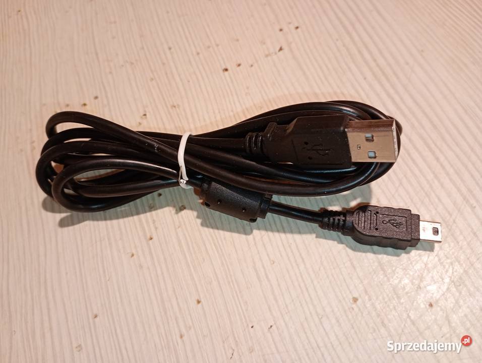 kabel przewód USB A mini USB 160 czarny Szczecin