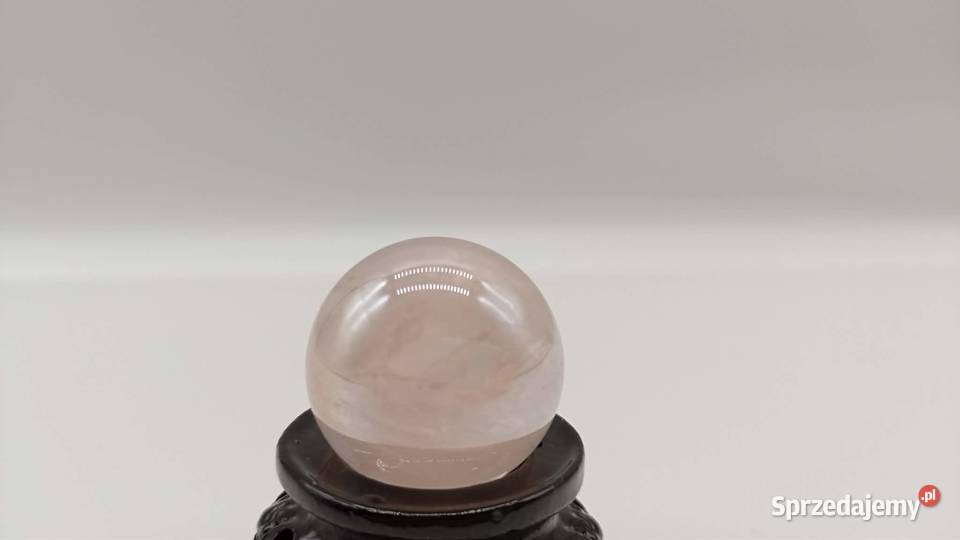 Kolekcjonerska mała kula Kwarc Aura różowa 26 mm Olsztyn