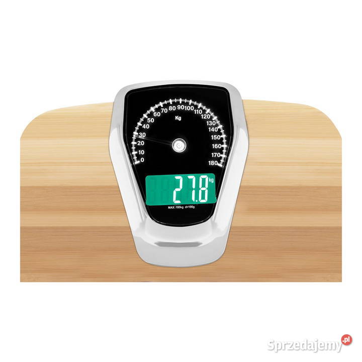 Waga łazienkowa bambusowa LCD 180 Pozostałe Częstochowa