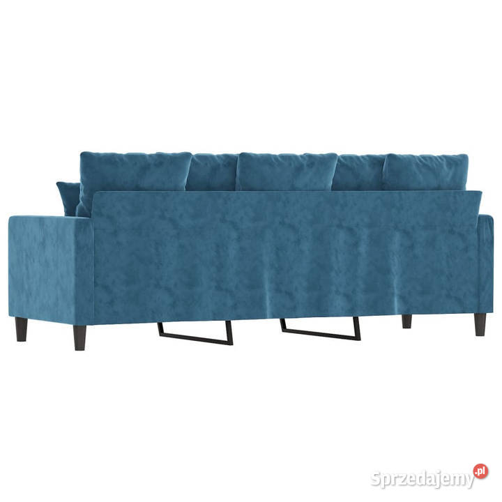 Sofa 3osobowa niebieski 180 tapicerowana Sofy i kanapy