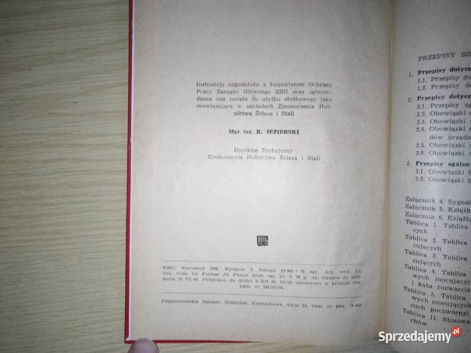 Instrukcja hakowych zabytek historia Warszawa sprzedam