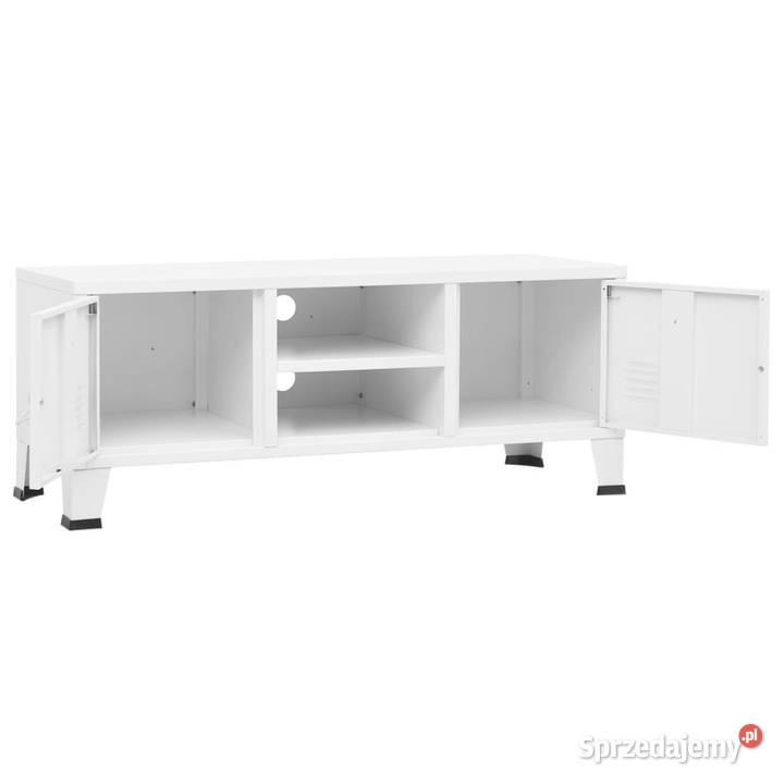 Industrialna szafka pod TV biała 105x35x42 Warszawa sprzedam
