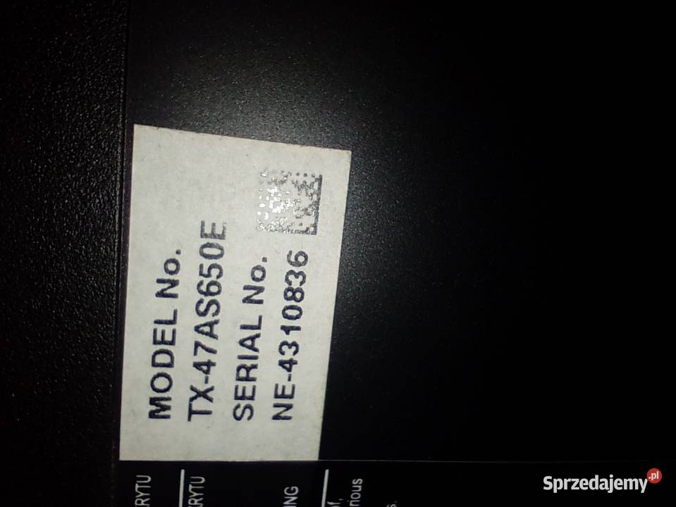 Części płyta główna telewizor Panasonic Człuchów sprzedam