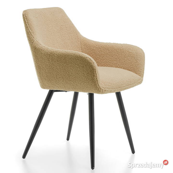 Beżowe Krzesło Boucle Wysyłka 24H Dostawa 0 wielkopolskie