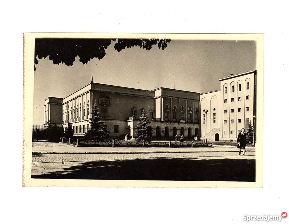 KIELCE WOJEW DOM KULTURY POCZTÓWKA CZARNO BIAŁA Krynki sprzedam