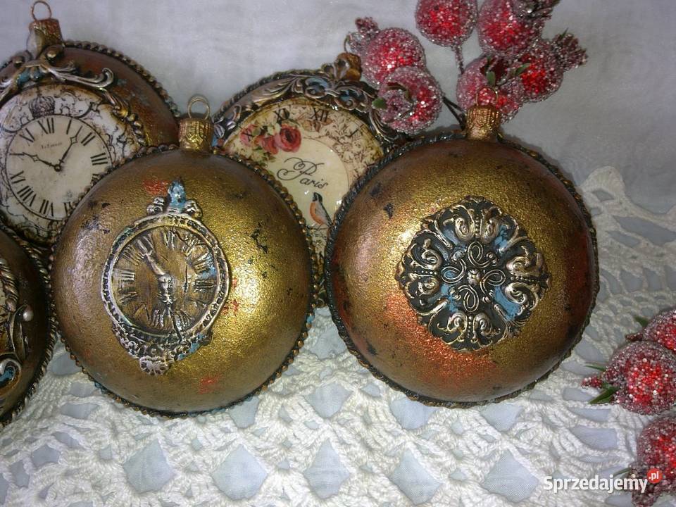 BombkiDecoupage RękodziełoGwiazdka Vintage podkarpackie Stalowa Wola