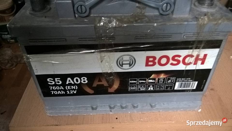 Akumulator AGM 12V 70 AH P BOSCH S5A0 Lubartów sprzedam