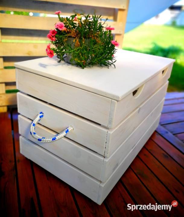 Skrzynia stolik kawowy skrzynia na zabawki pufa